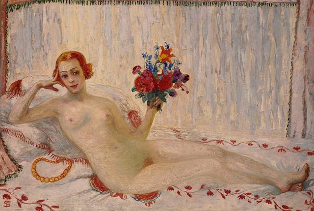 Florine Stettheimer - A Model (Nude Self-Portrait)