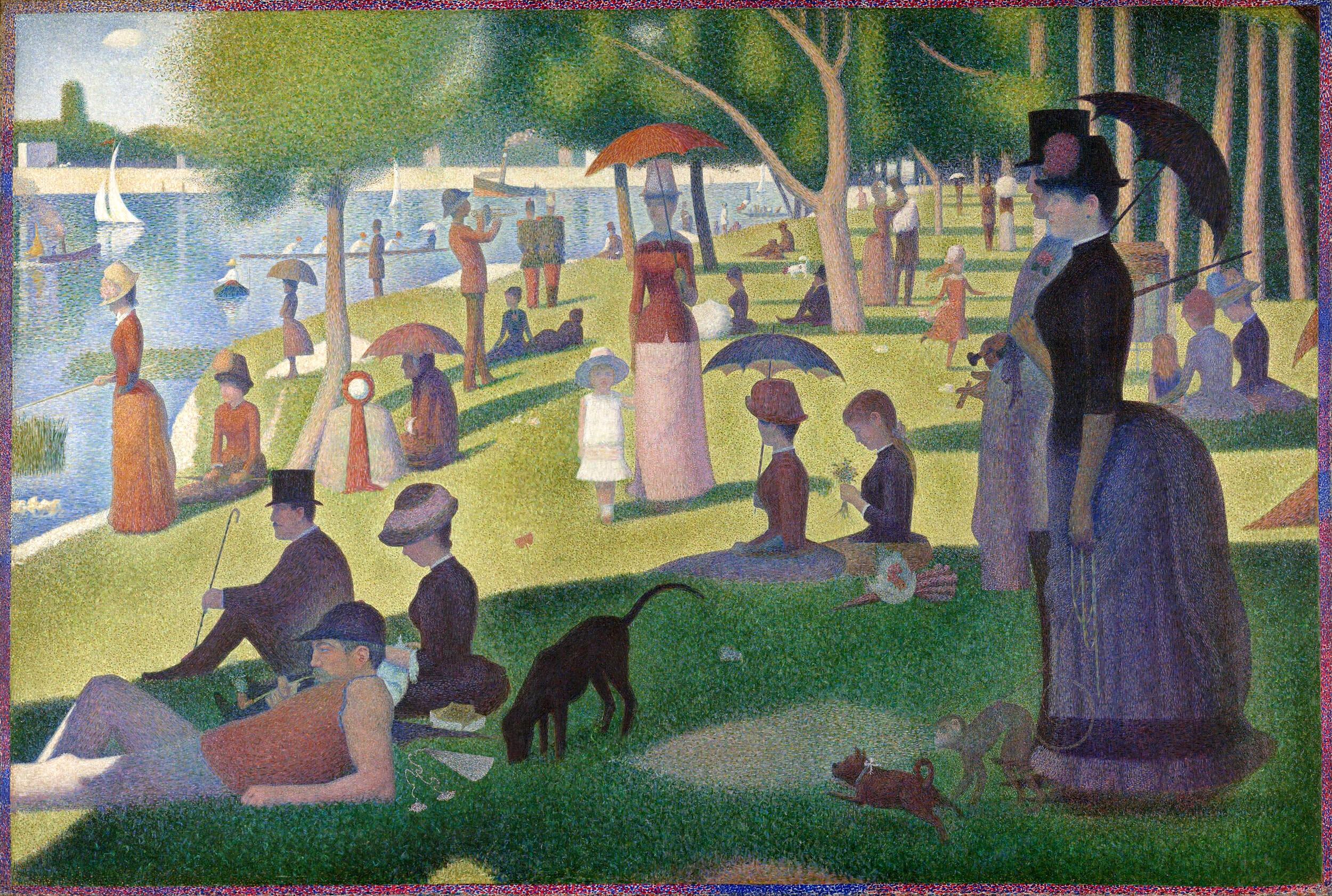 Georges-Pierre Seurat - A Sunday afternoon on the island of la Grande Jatte