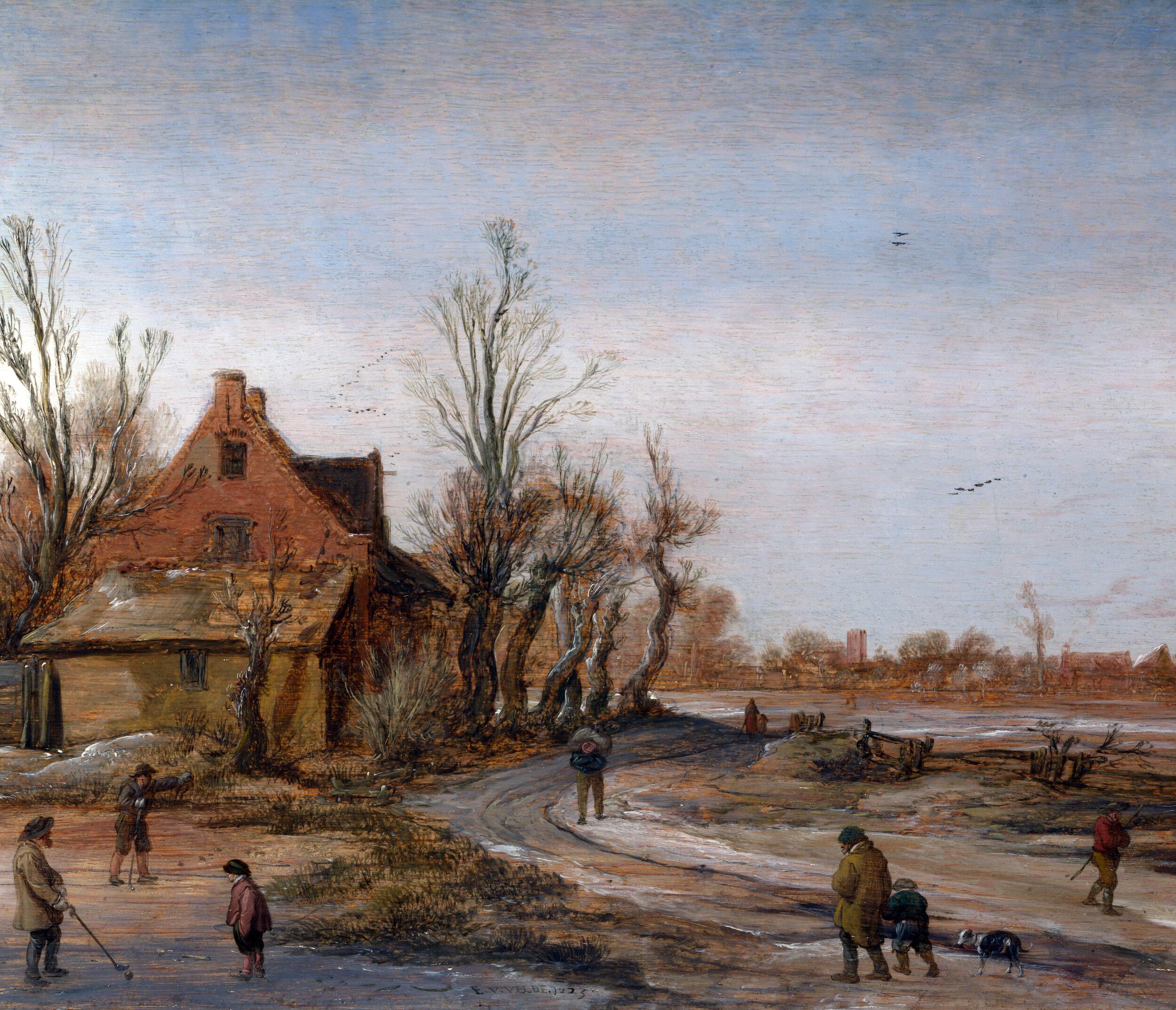 Esaias van de Velde - A winter landscape