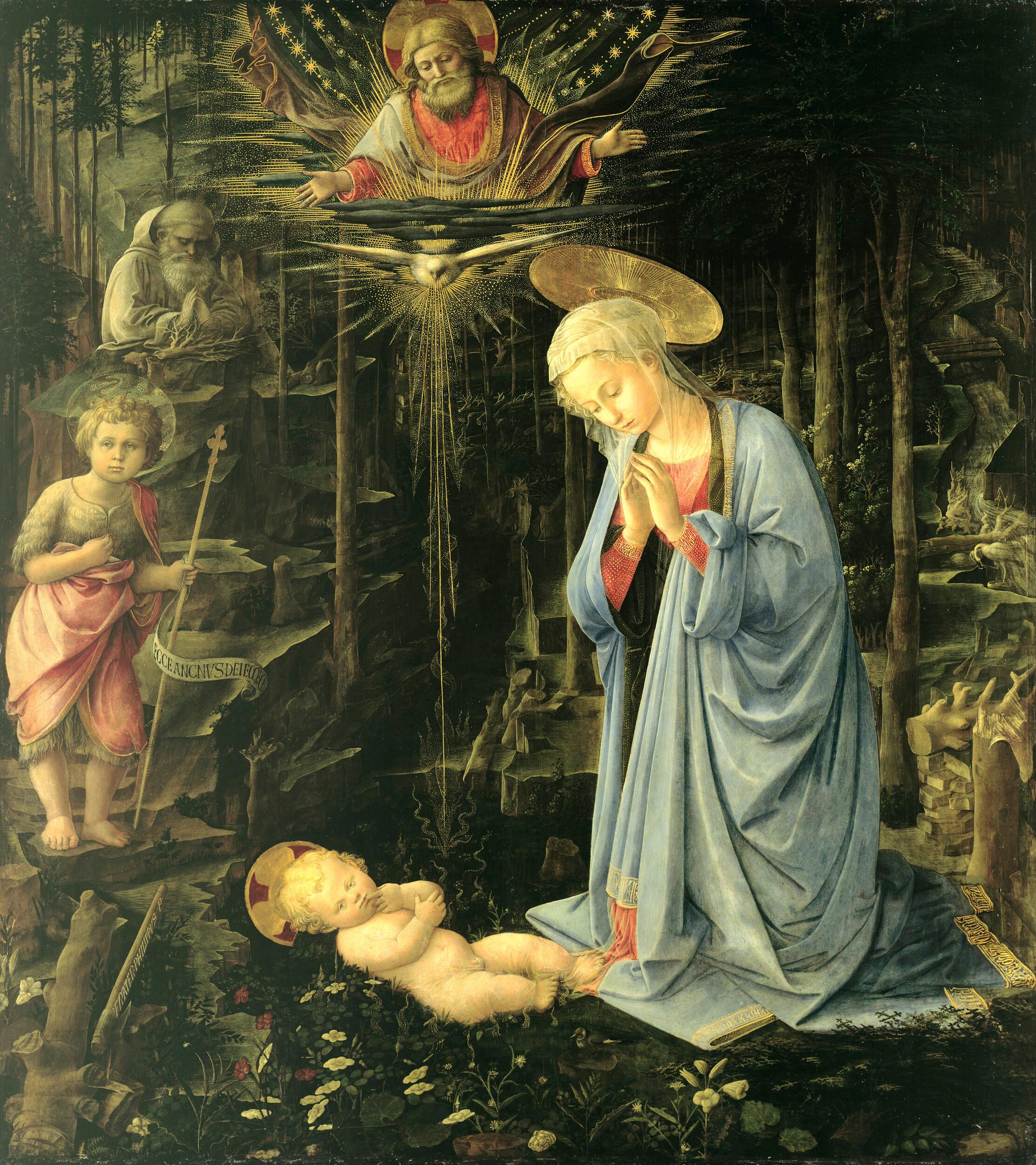 Filippo Lippi - Adoration in the forest