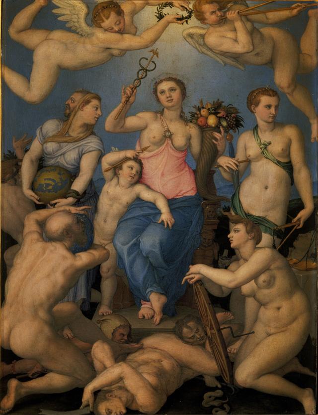 Angelo Bronzino - Allegory of happiness