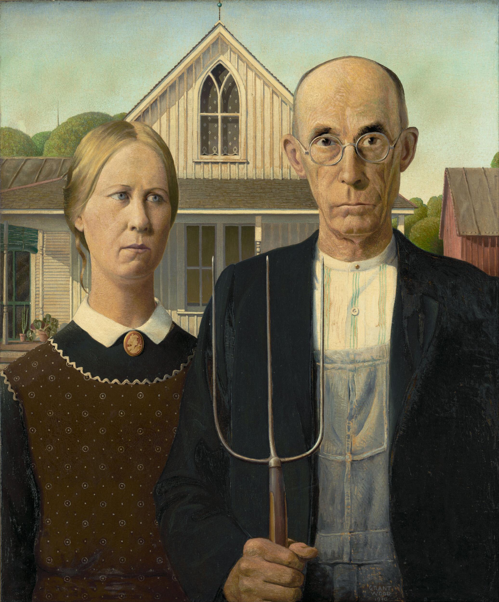 Grant Wood - American gothic