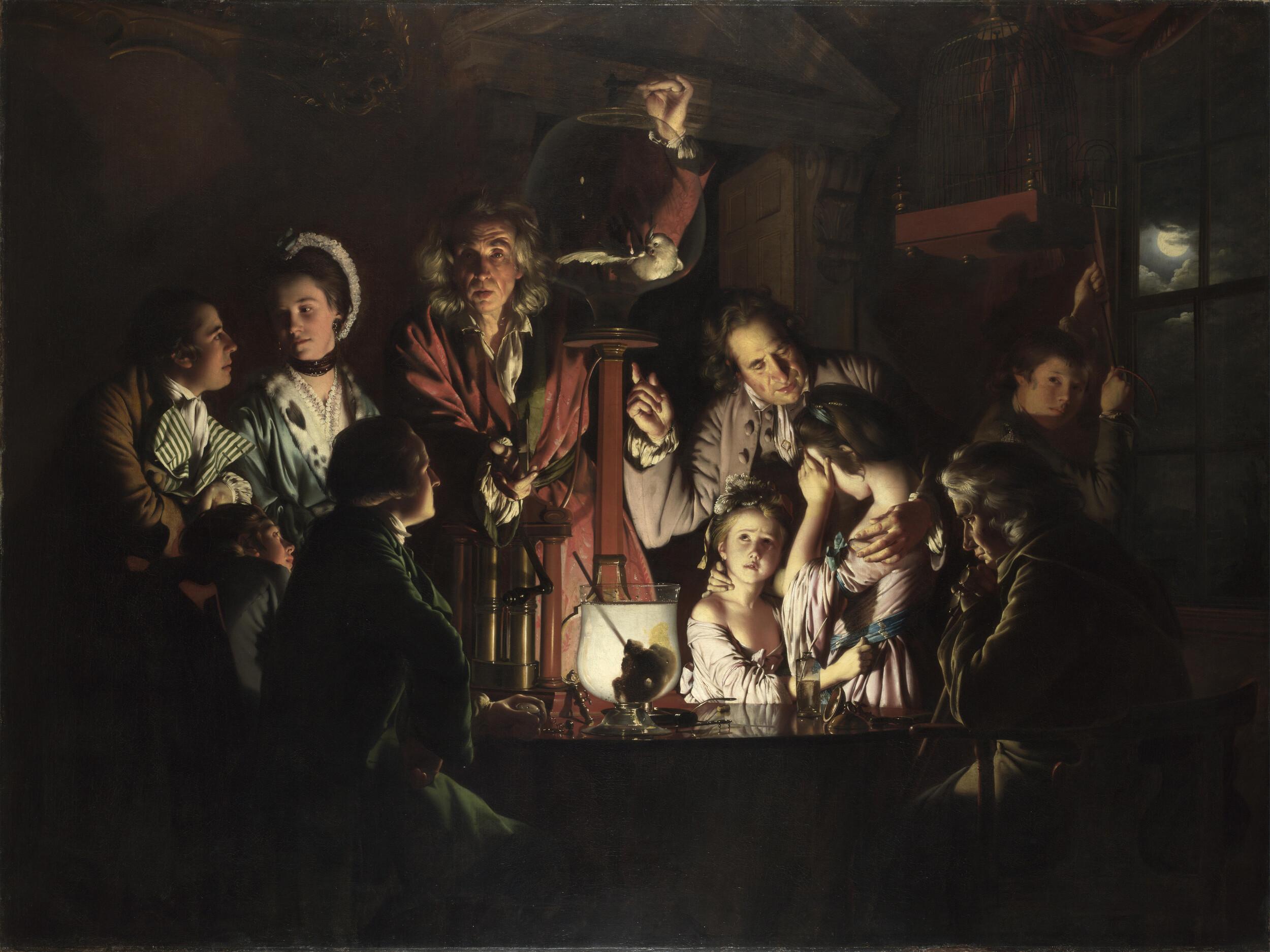 Joseph Wright of Derby - An experiment on a bird in an air pump