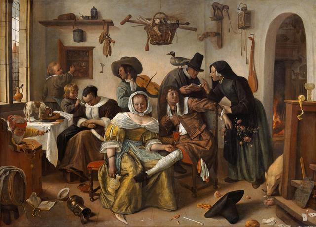 Jan Steen  - Beware of Luxury