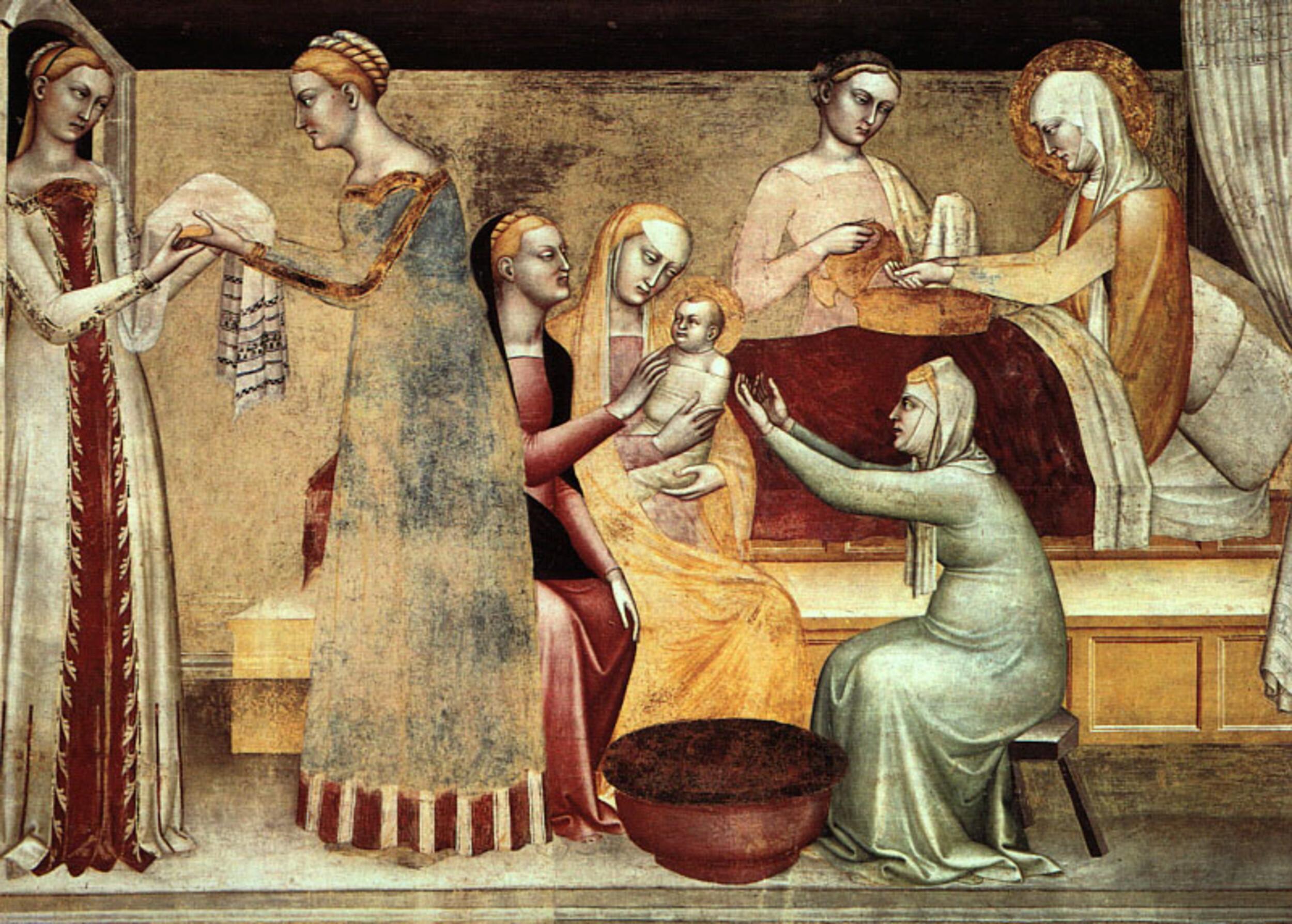 Giovanni da Milano - Birth of the Virgin