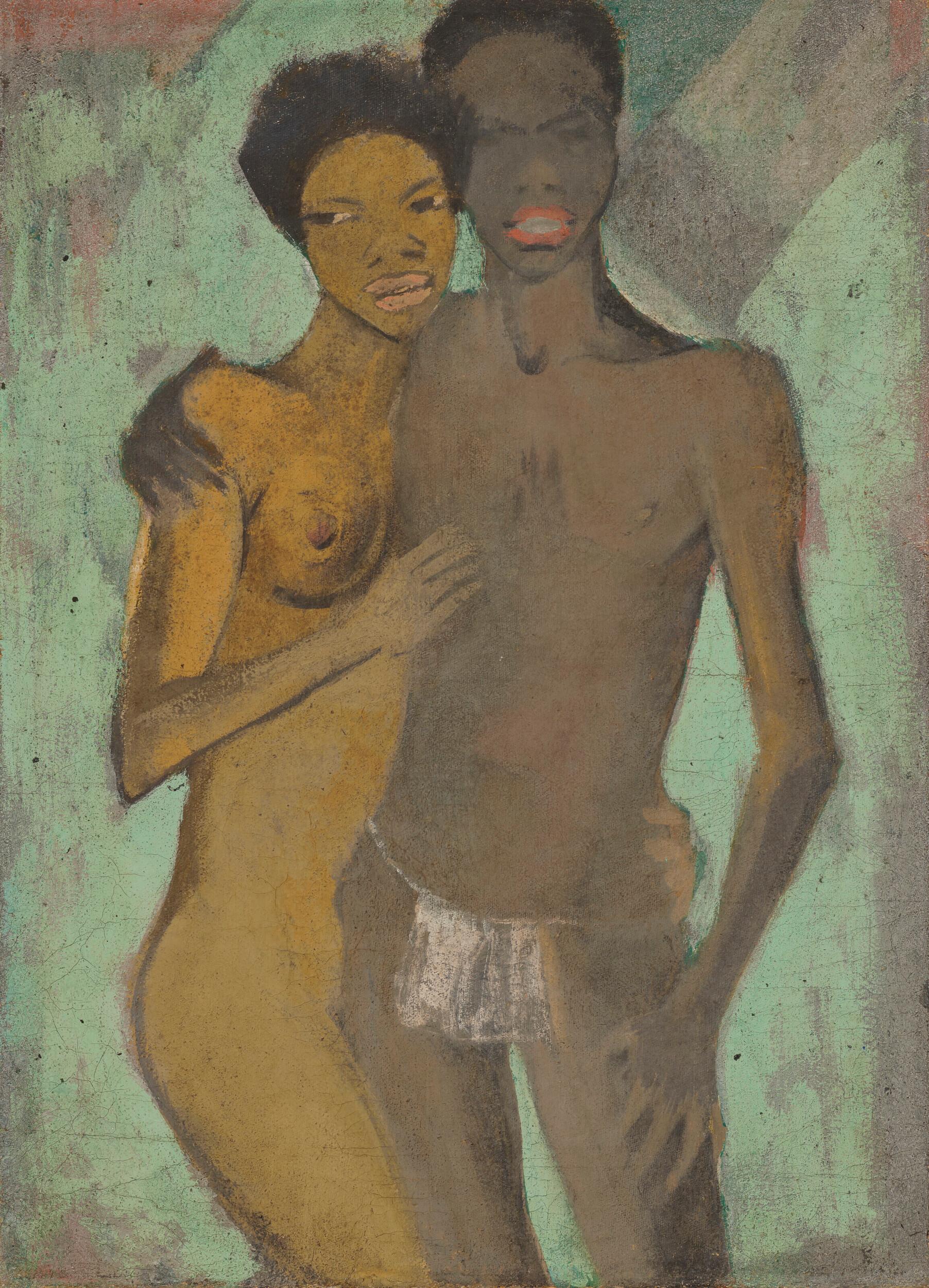 Otto Mueller - Couple in love