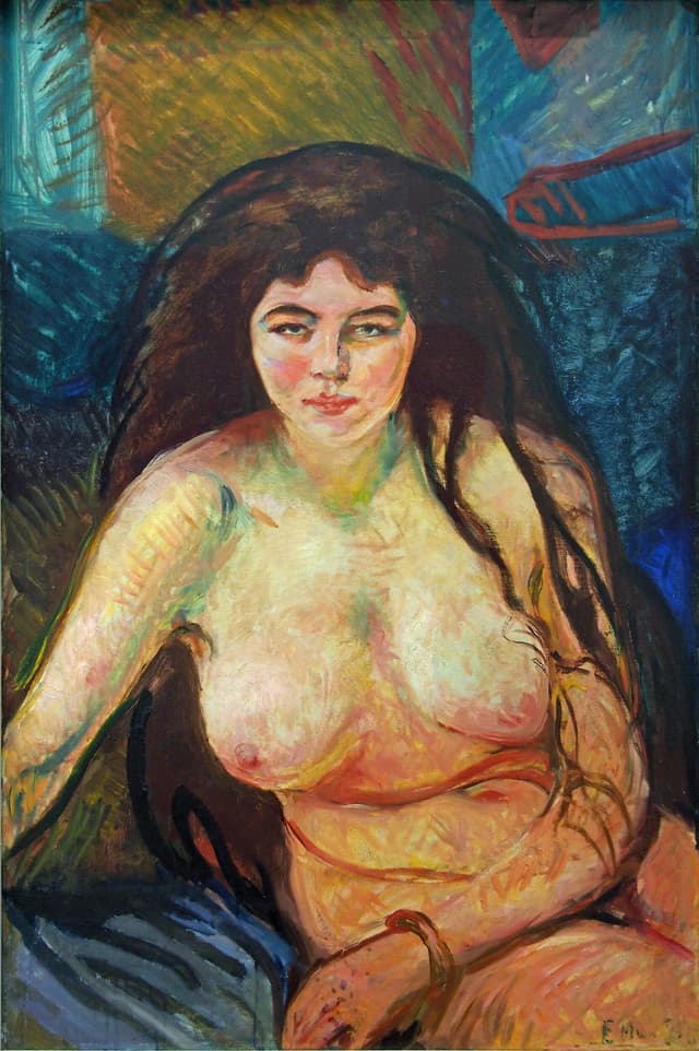 Edvard Munch - Female nude; the beast