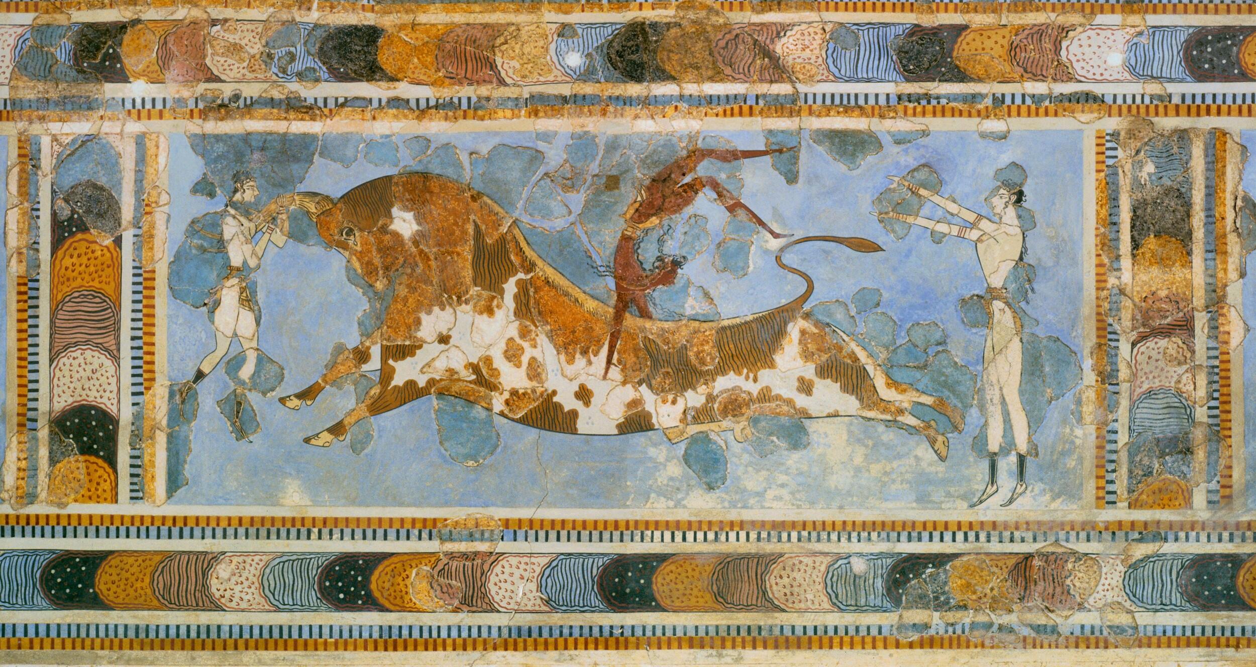  Anonymous - Fresco of the bull leaping of Knossos