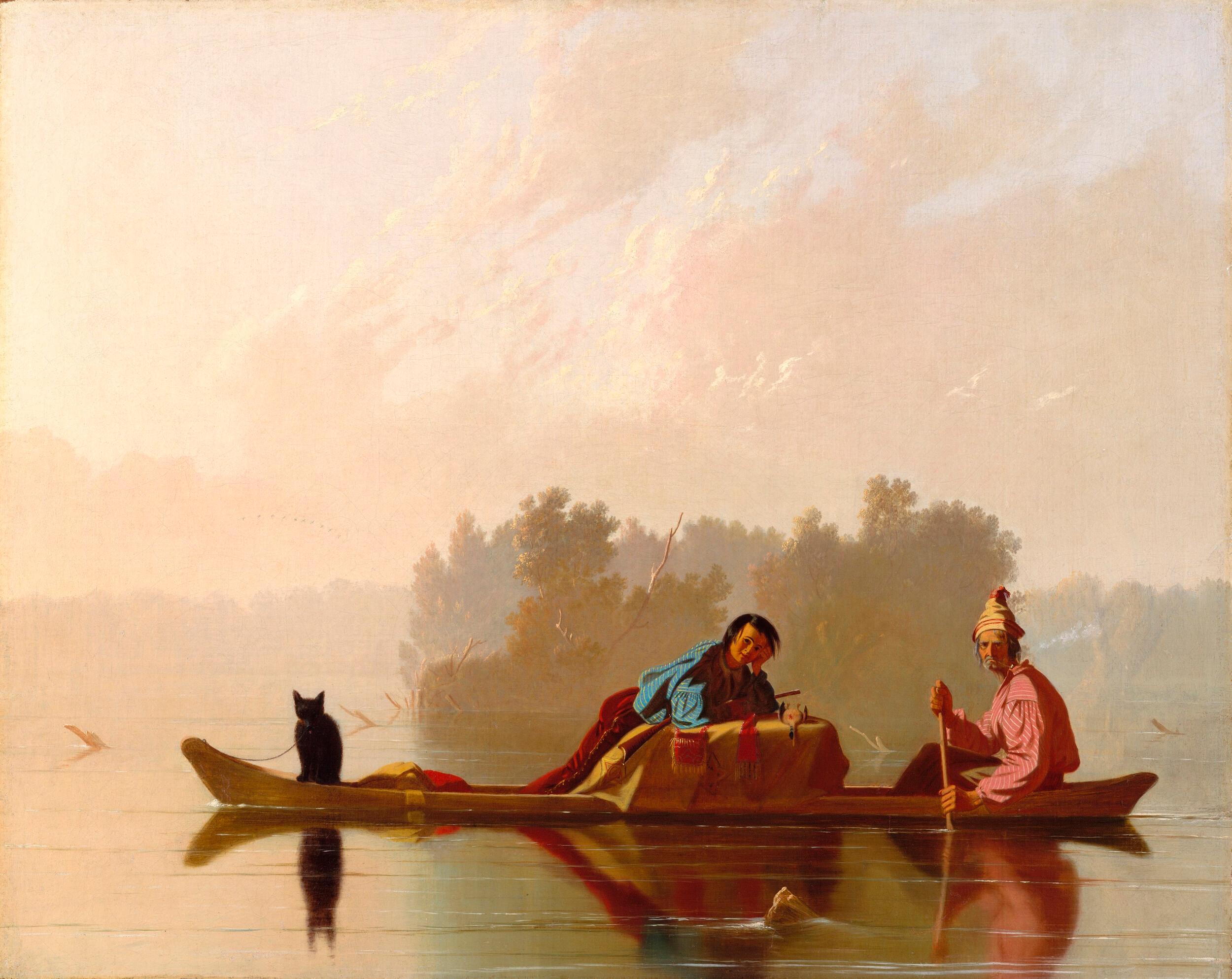 Georg Caleb Bingham - Fur traders descending the Missouri