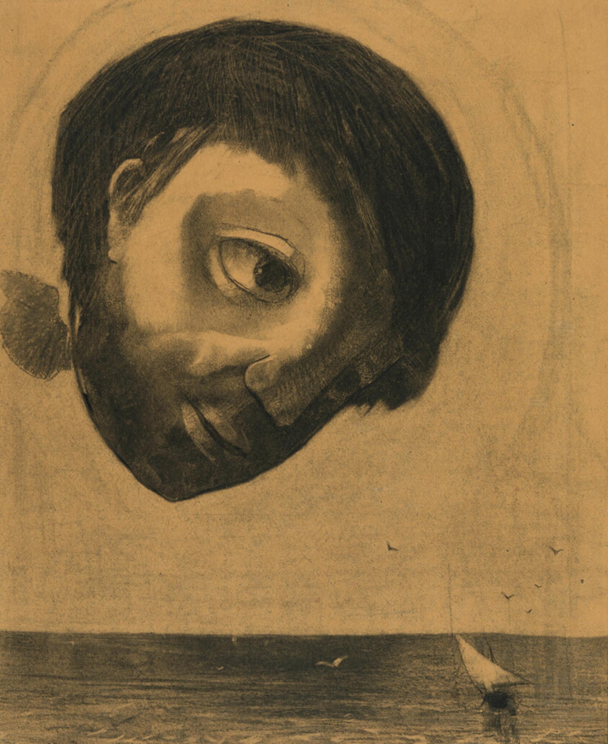 Odilon Redon - Guardian spirit of the waters