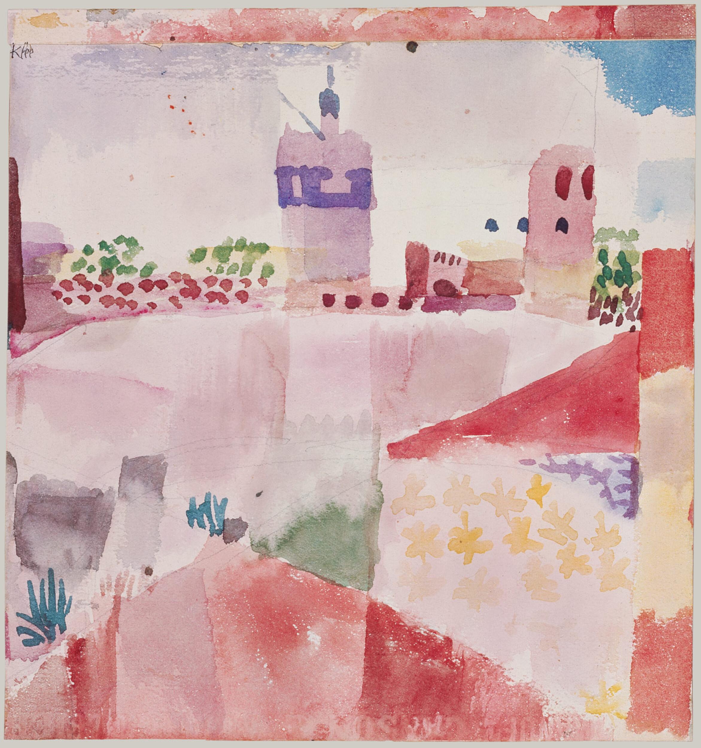 Paul Klee - Hammamet with Its mosque