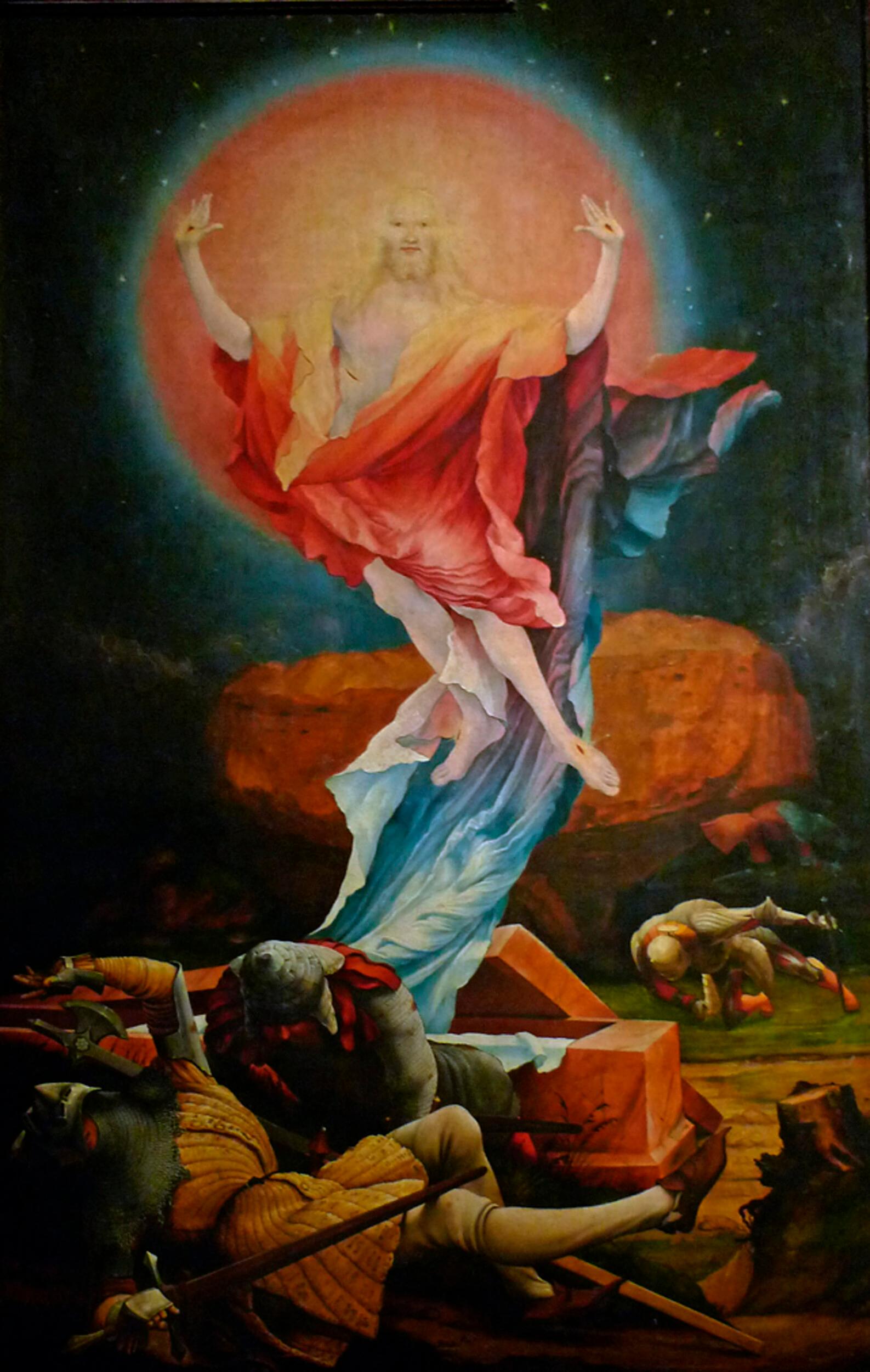 Matthias Grünewald - Isenheim altarpiece (one panel : Resurrection)