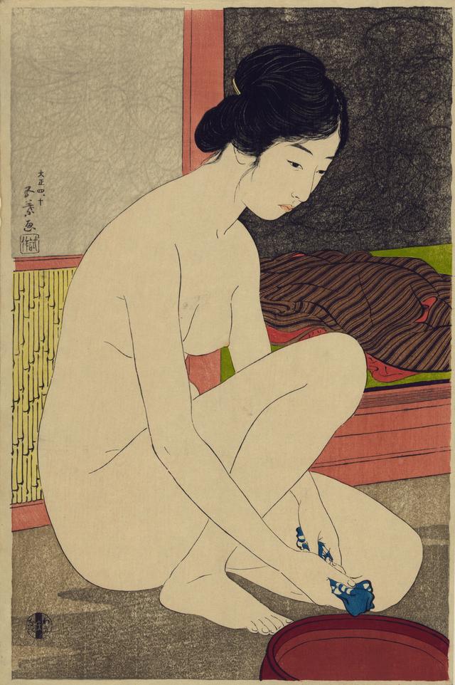 Goyō Hashiguchi - Japanese woman after a bath (Yokugo no onna)