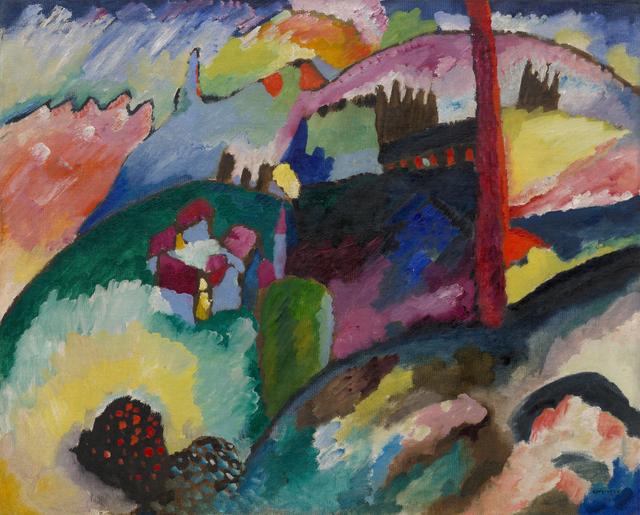 Wassily Kandinsky - Landscape with factory chimney