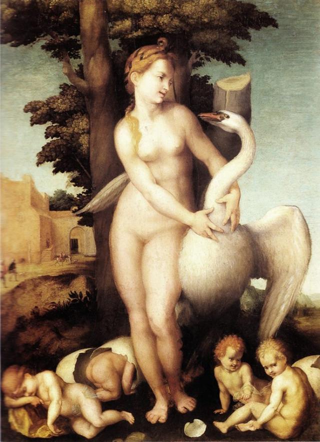 Andrea del Sarto - Leda and the swan