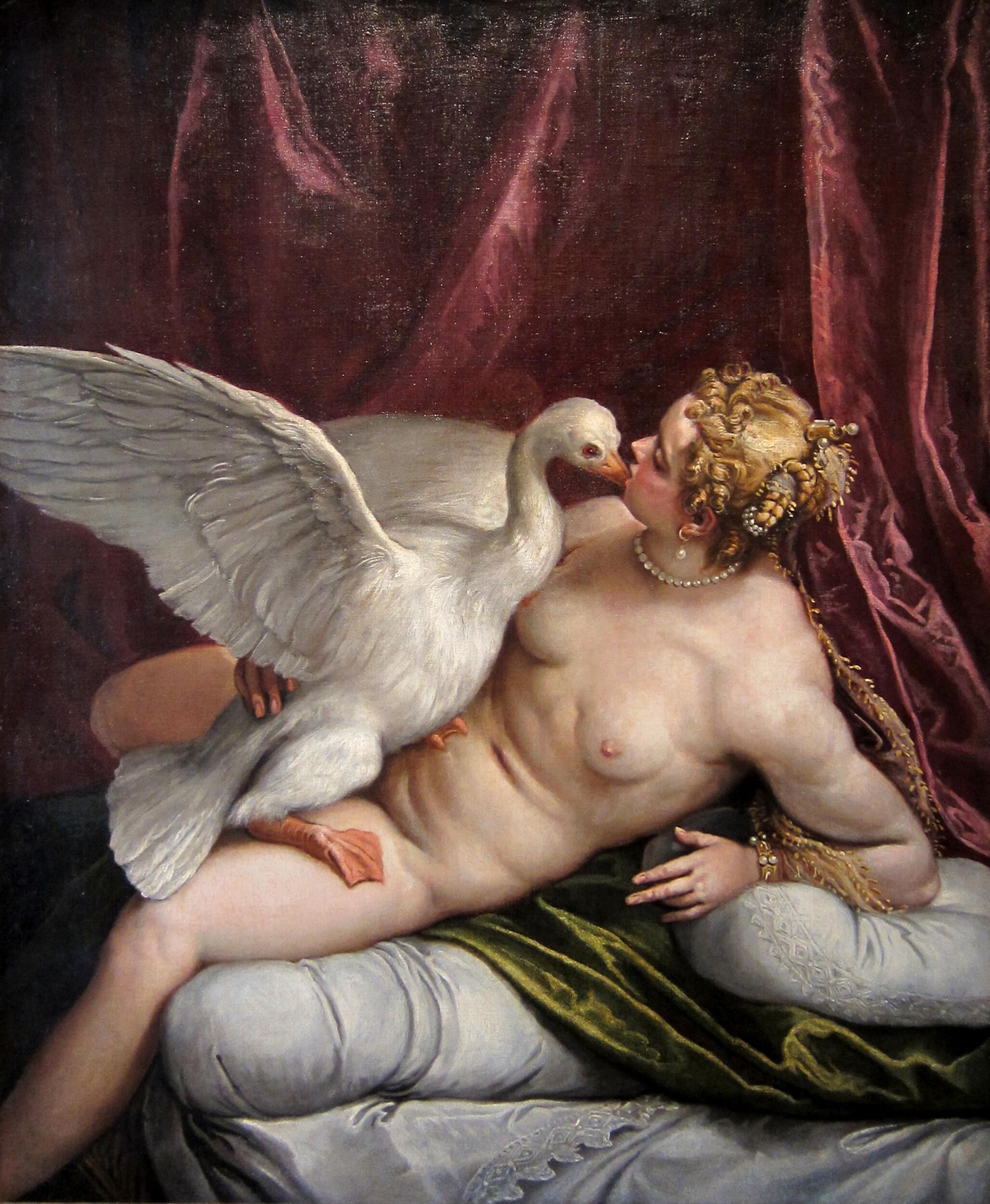 Paolo Veronese - Leda and the swan (copy of original version destroyed in Dresden )