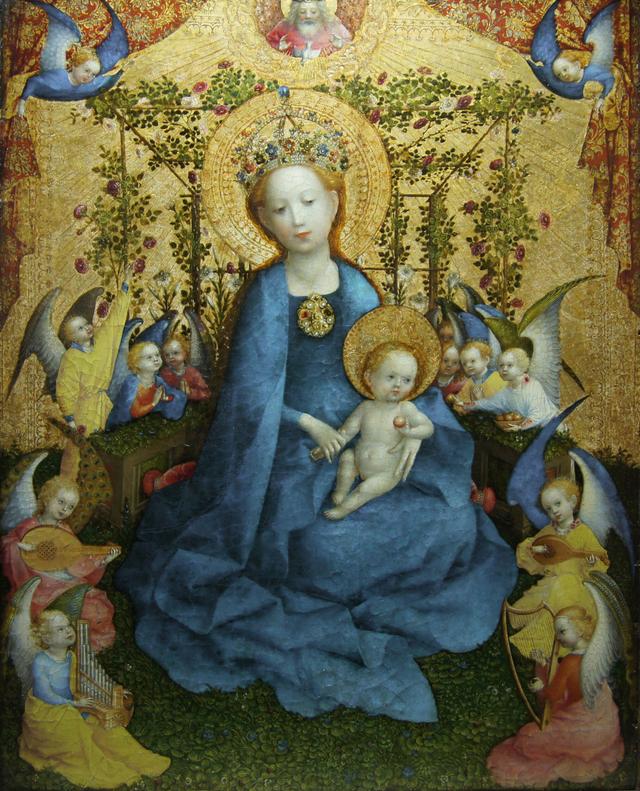 Stefan Lochner - Madonna of the rose bower