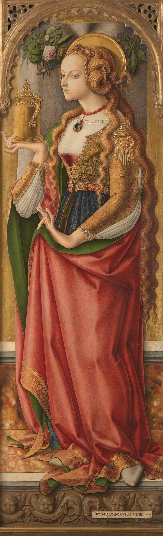 Carlo Crivelli - Mary Magdalene as part of altarpiece