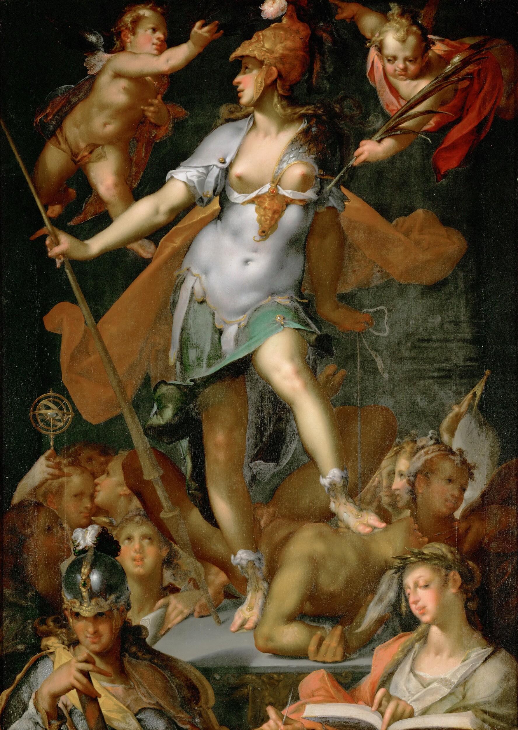 Bartholomeus Spranger - Minerva victorious over Ignorance