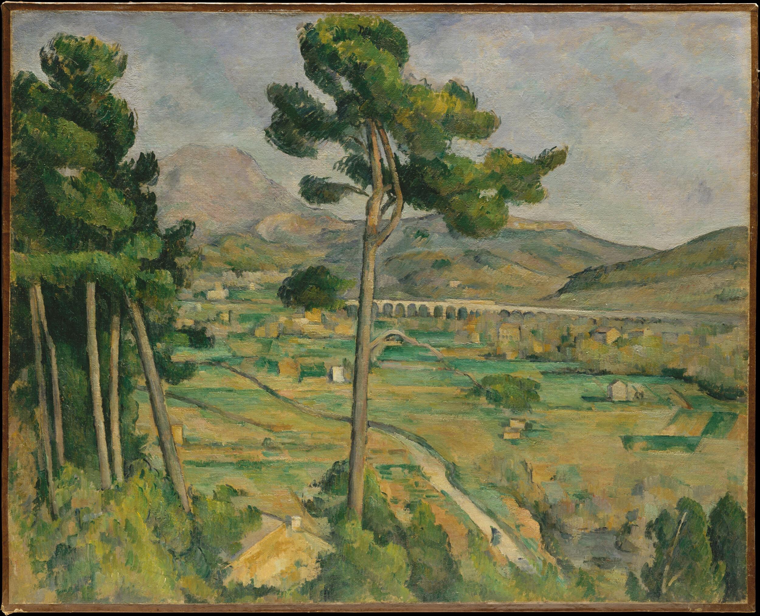 Paul Cézanne - Mont Sainte-Victoire and the Viaduct of the Arc River Valley