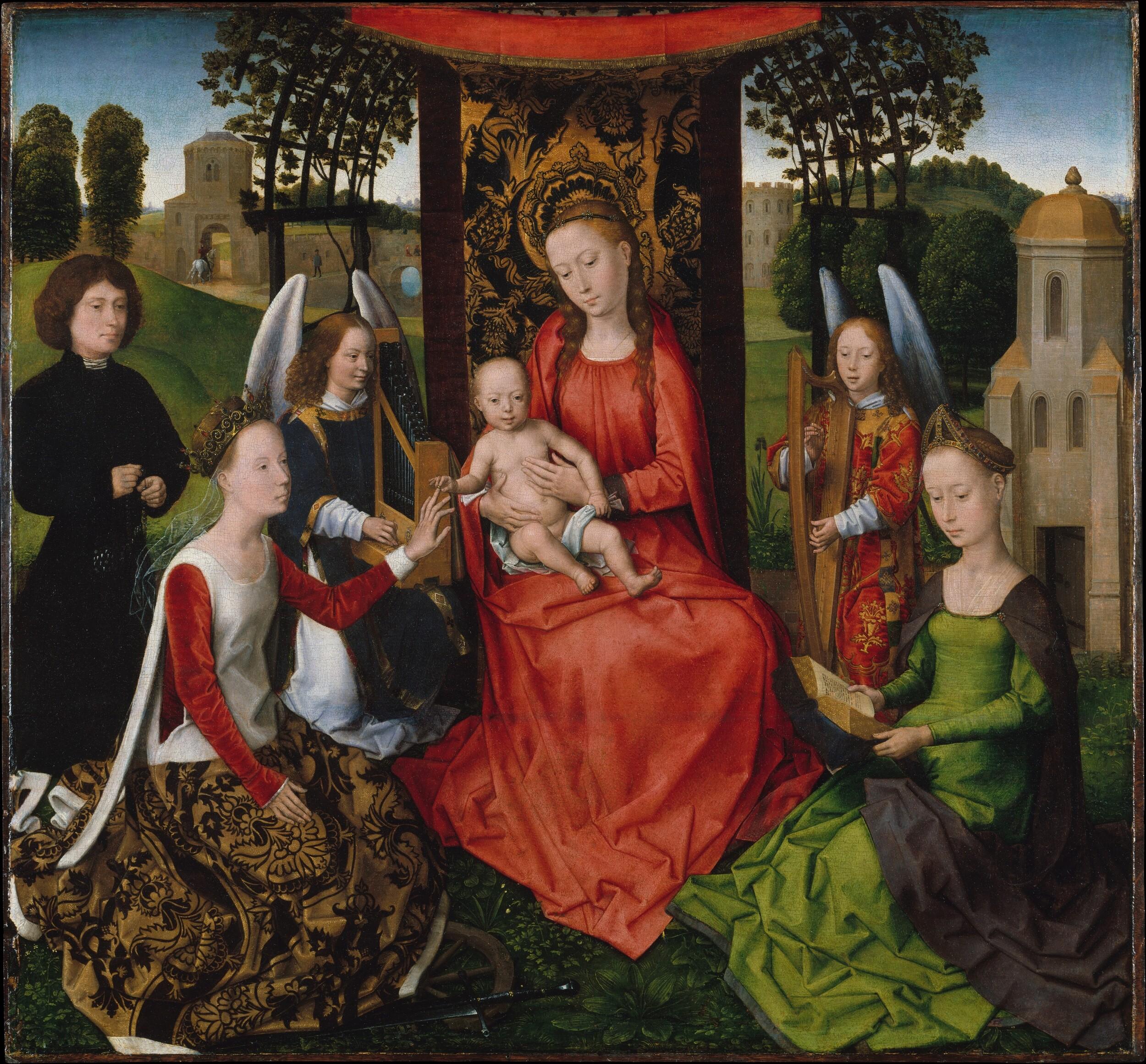 Hans Memling - Mystic marriage of Saint Catherine