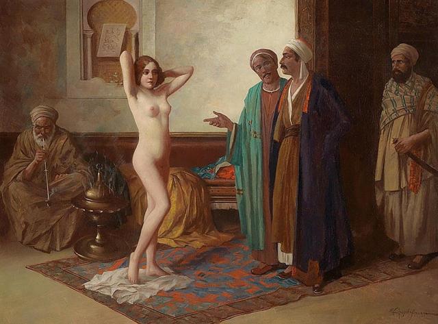 Eduard Ansen-Hofmann - New arrival (slave market)