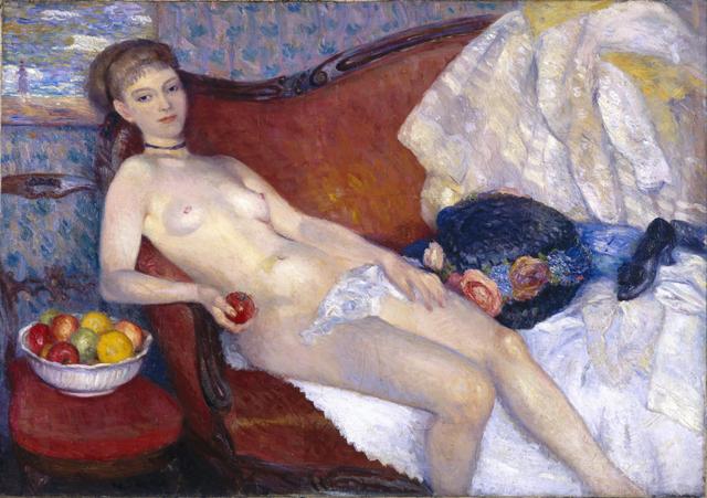 William James Glackens - Nude with apples