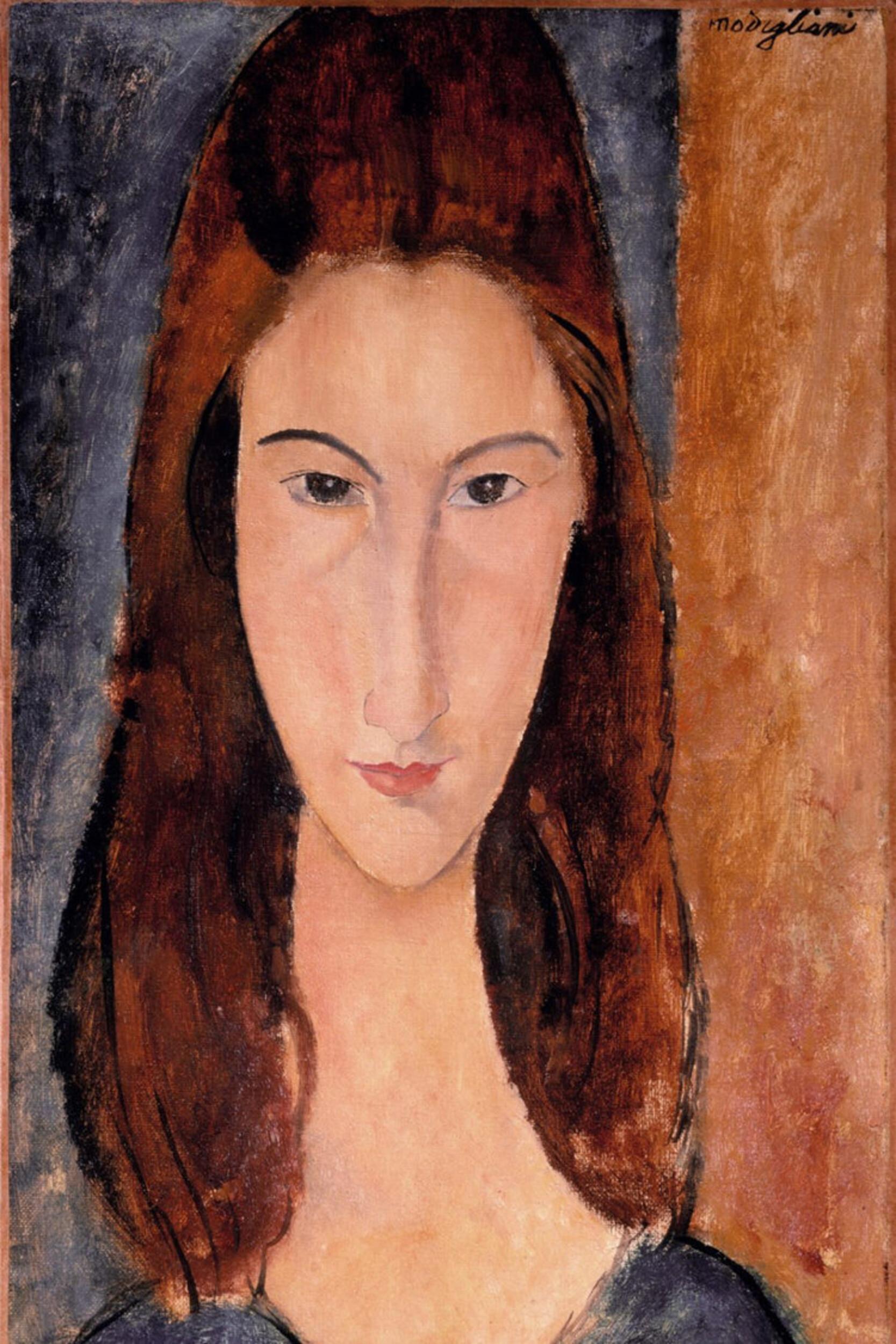 Amedeo Modigliani - Portrait of Jeanne Hébuterne (head facing)