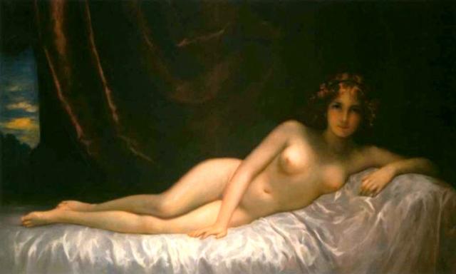 Otto Theodore Gustav Lingner - Reclining female nude