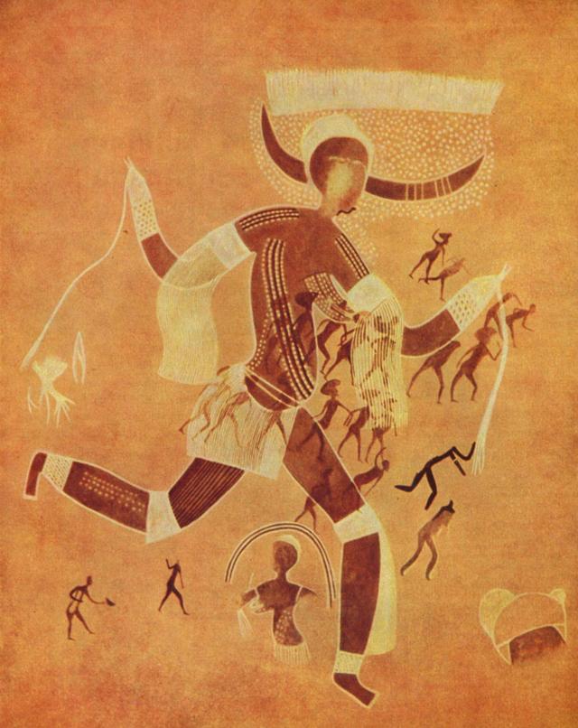 Anonymous - Running horned woman of Tassili n’Ajjer