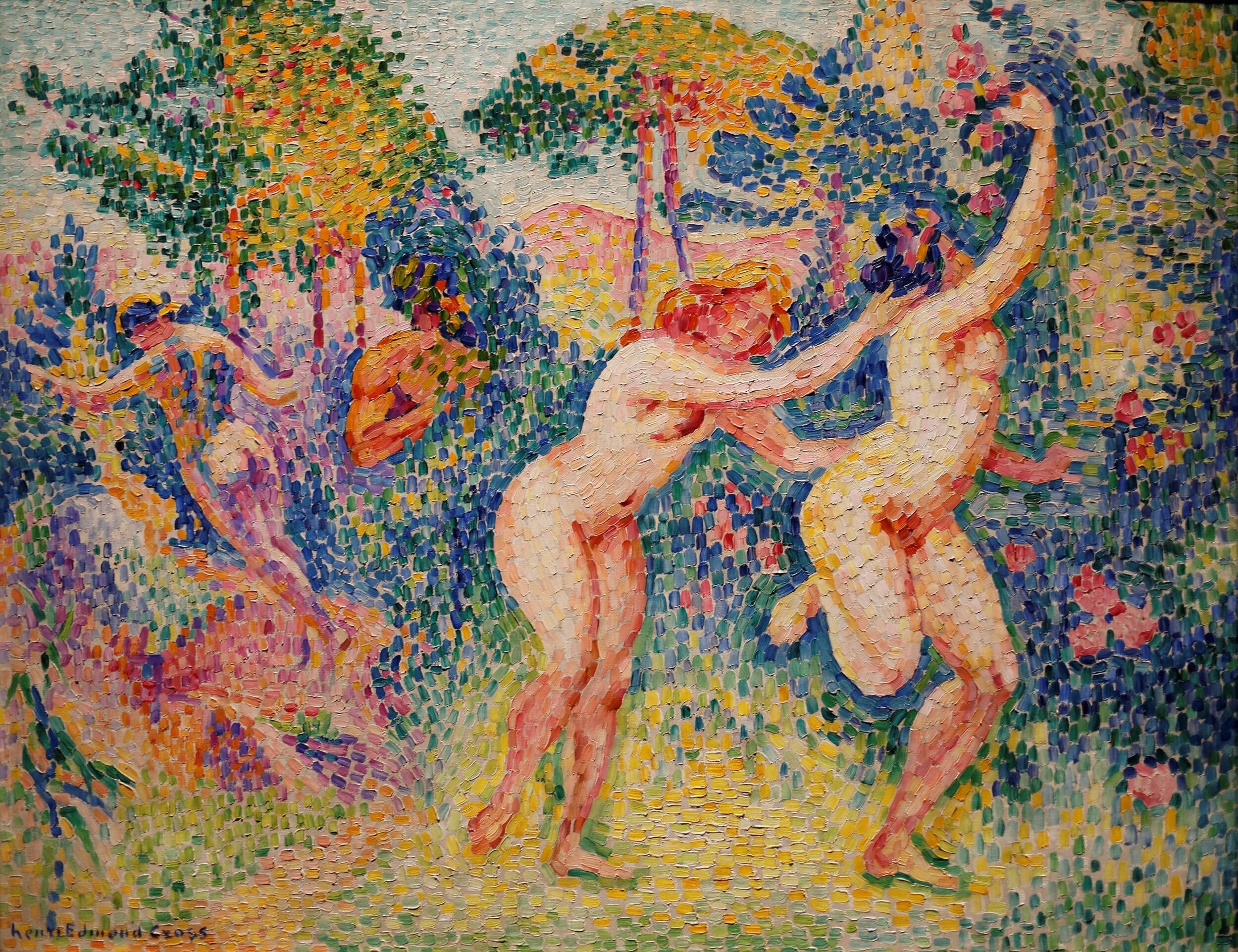 Henri-Edmond  Cross - Running nymphs