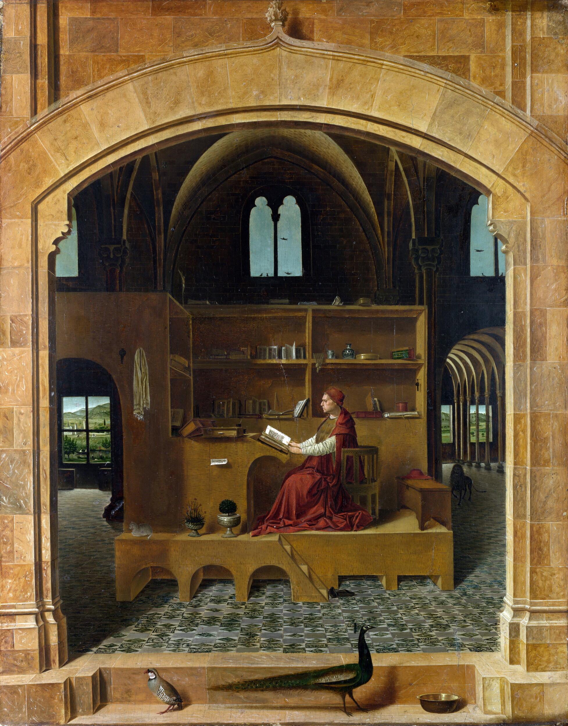 Antonello da Messina - Saint Jerome in his Study