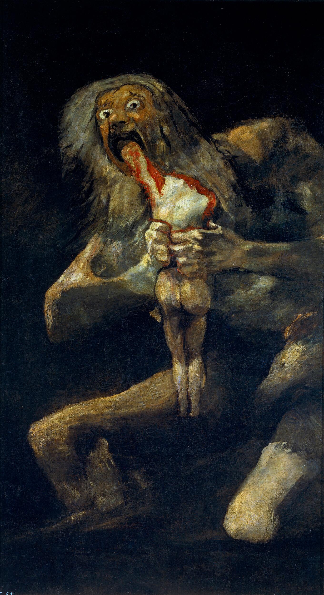 Francisco de Goya y Lucientes - Saturn devouring his son