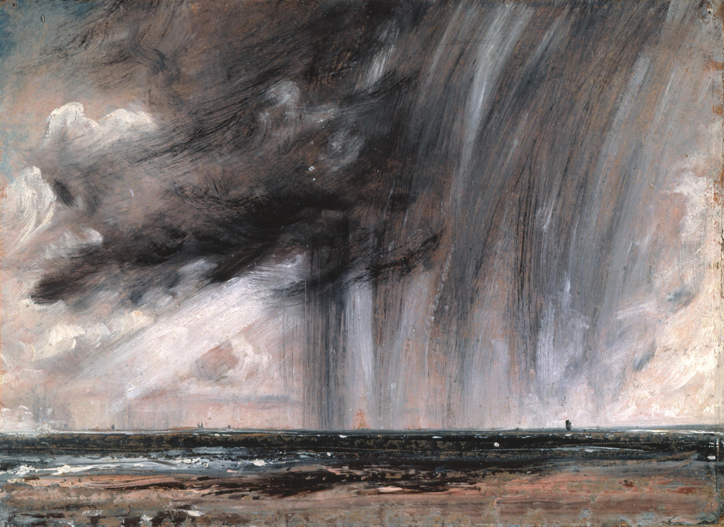 John Constable - Seascape study with rain cloud