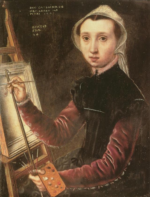 Caterina van Hemessen - Self-portrait