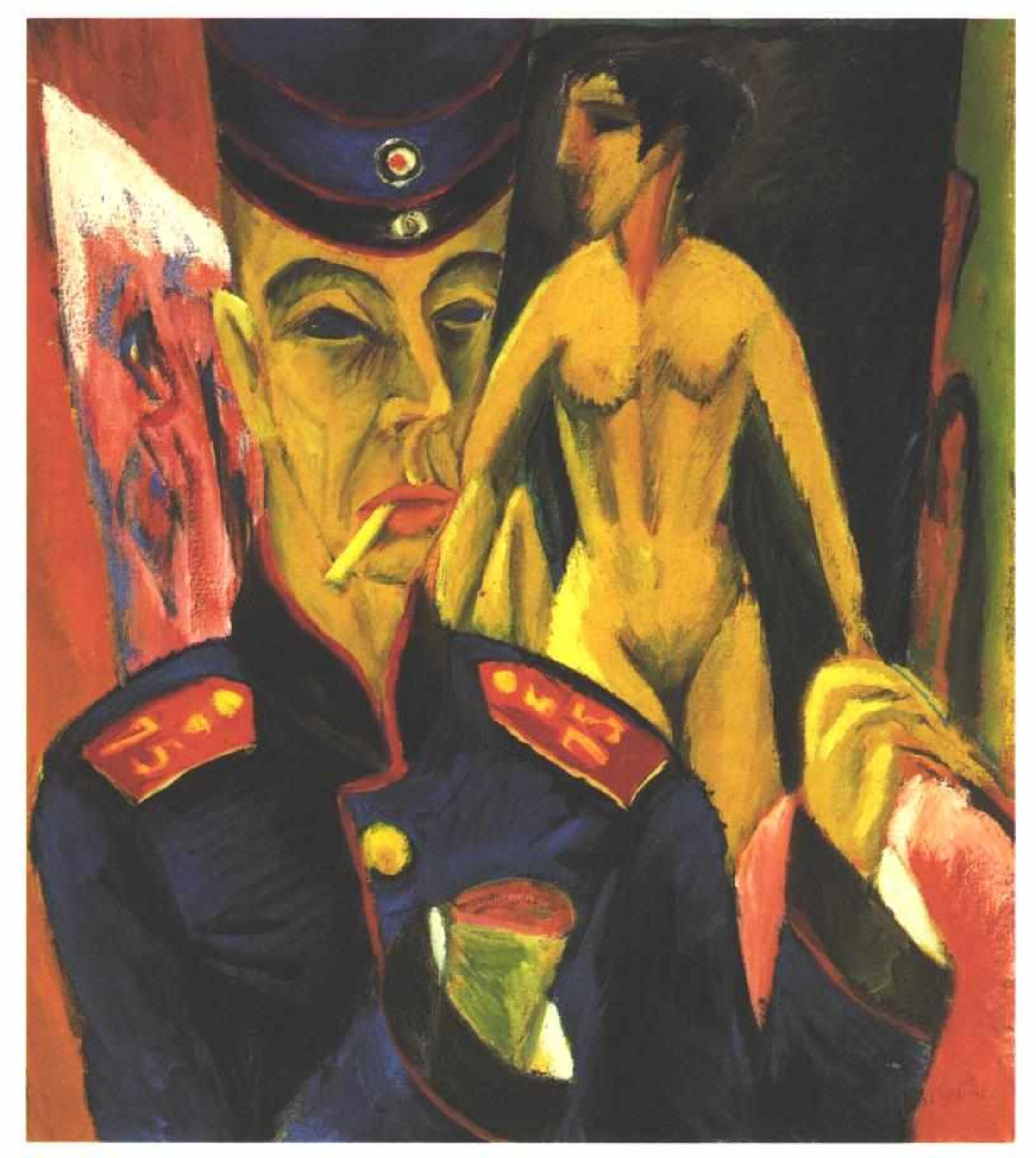 Ernst Ludwig Kirchner - Self-portrait as a soldier