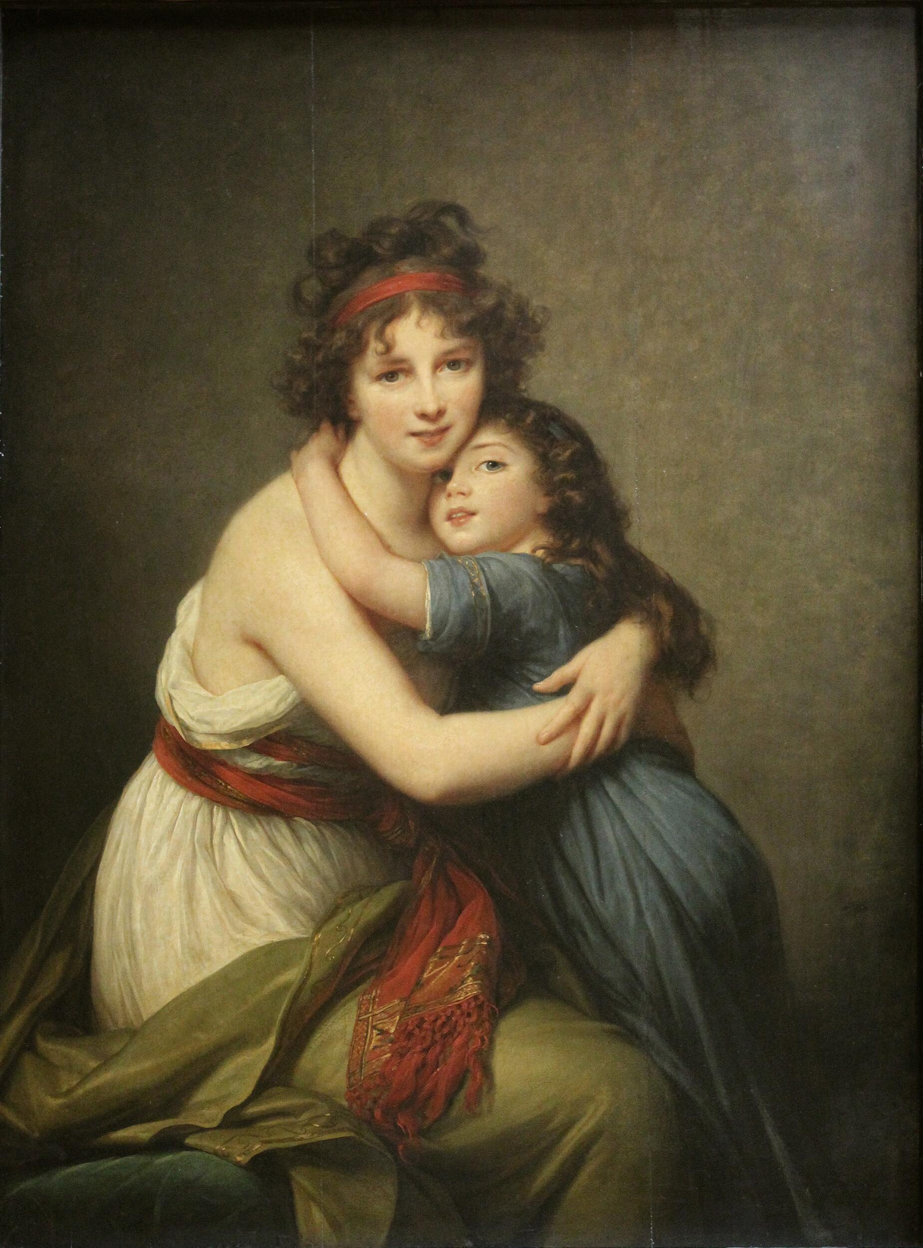 Louise Élisabeth Vigée-Lebrun  - Self-portrait with daughter Julie