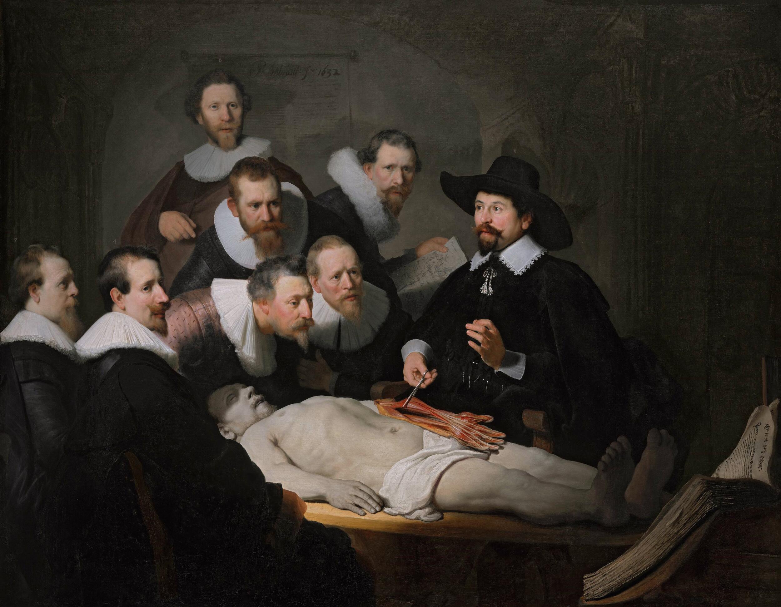  Rembrandt - The anatomy lesson of Dr Nicolaes Tulp