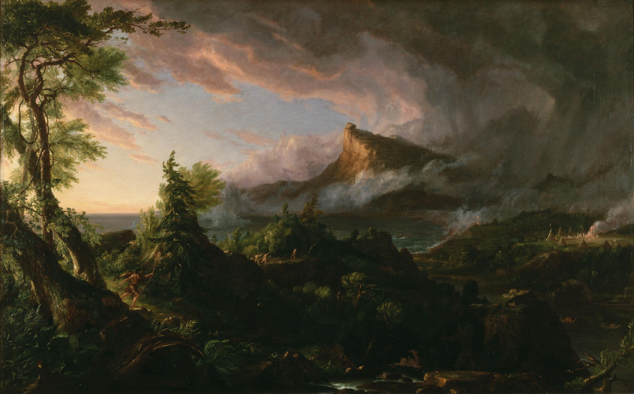 Thomas Cole - The course of the Empire: 1. Savage state