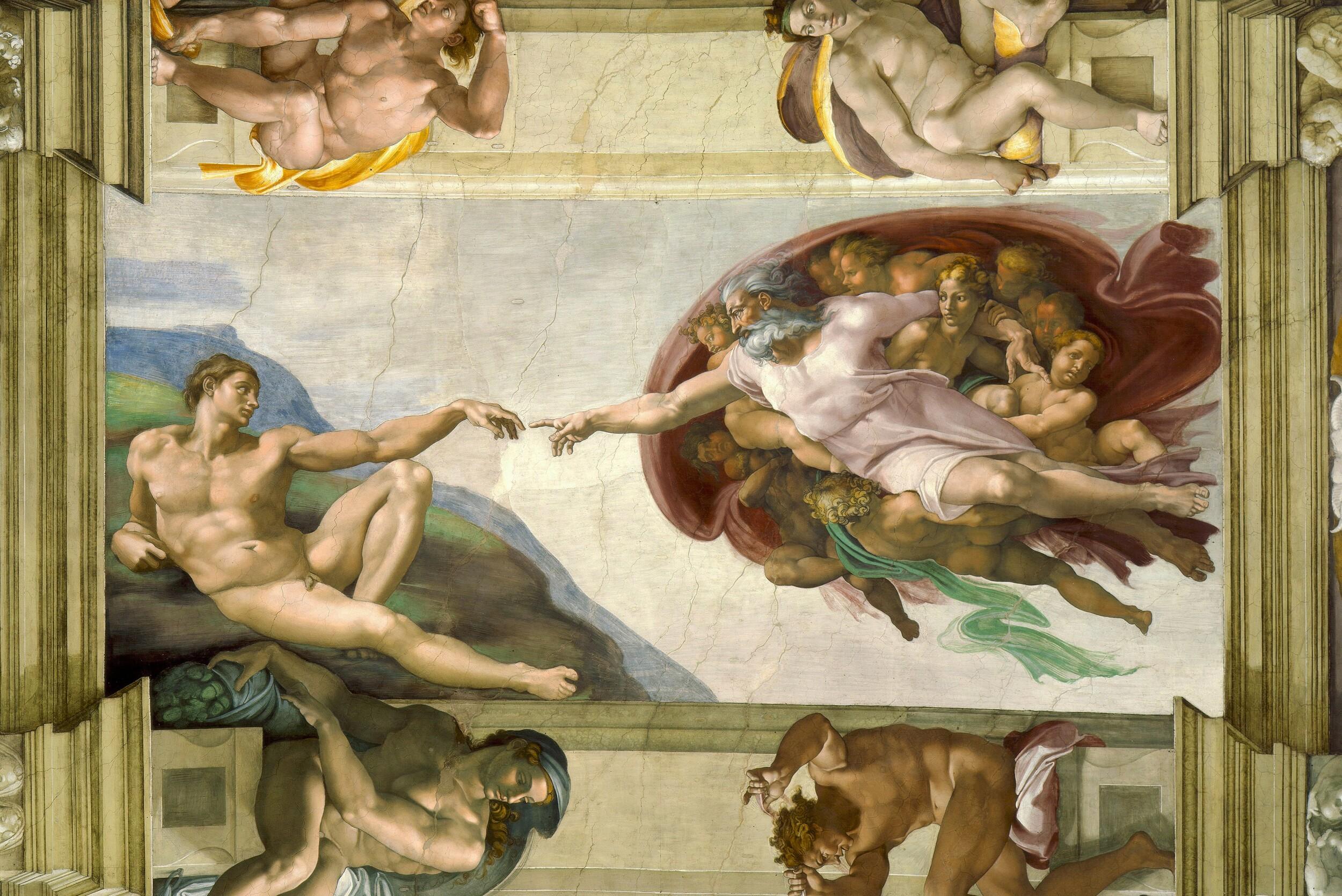  Michelangelo - The creation of Adam