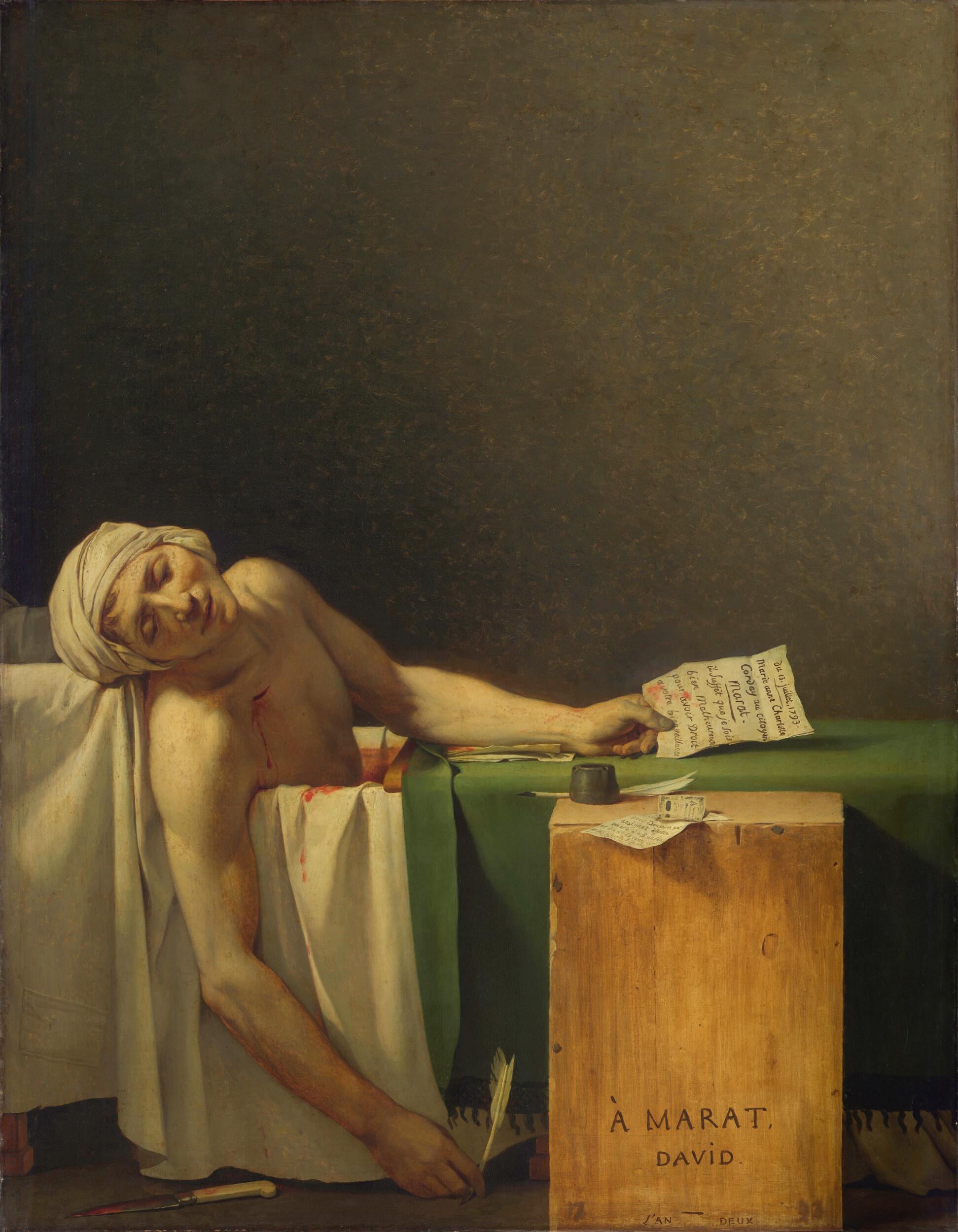 Jacques-Louis David - The death of Marat