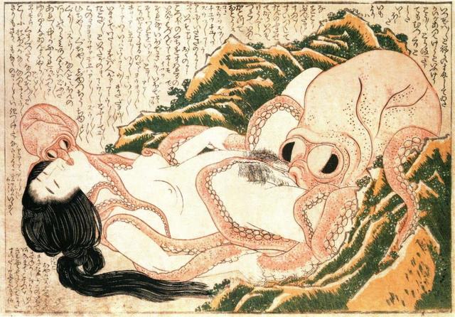 Katsushika Hokusai - The dream of the fisherman's wife