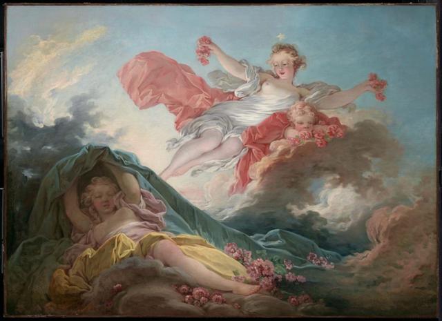 Jean-Honoré Fragonard - The goddess Aurora triumphing over Night