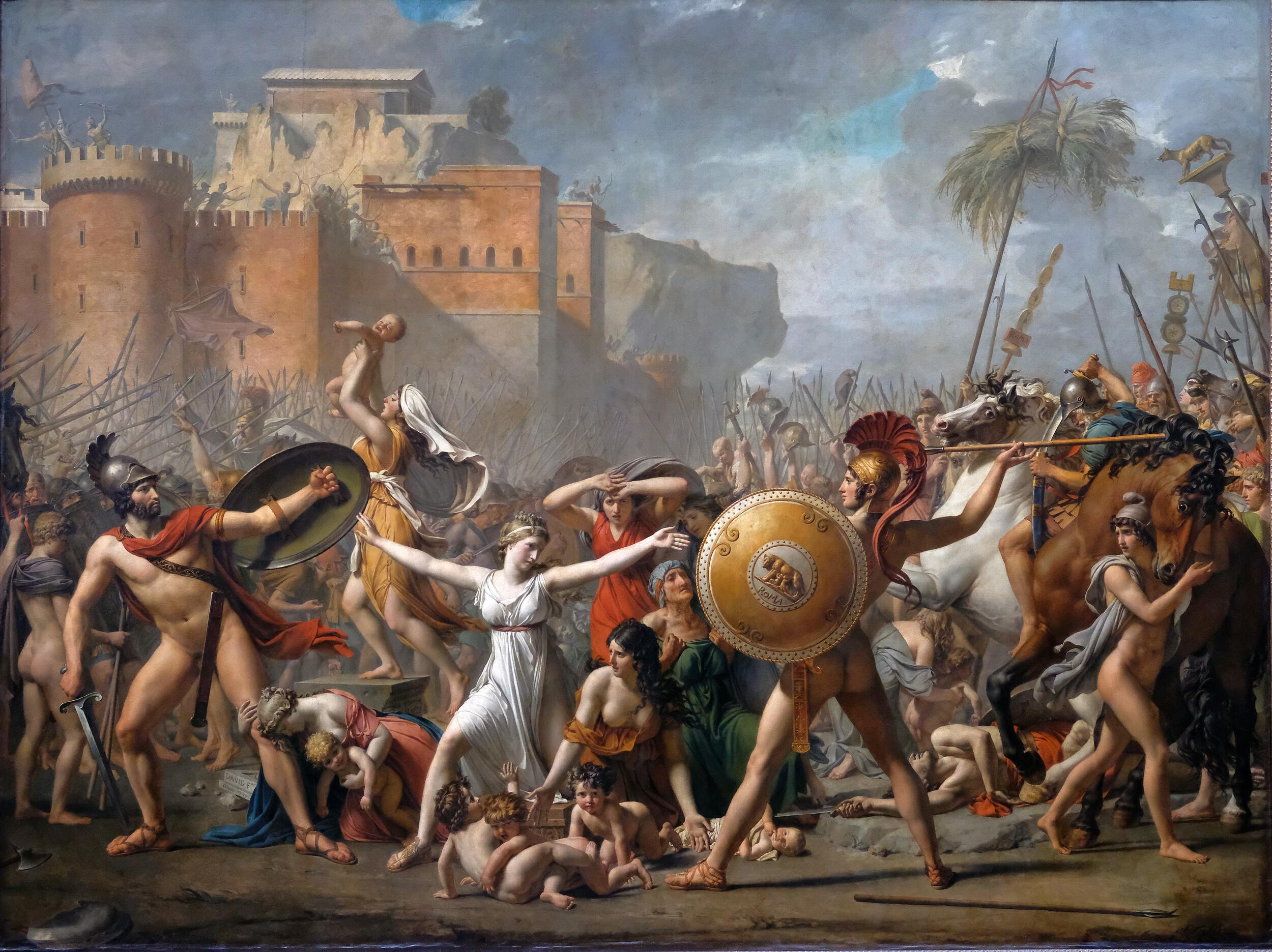 Jacques-Louis David - The intervention of the Sabine women