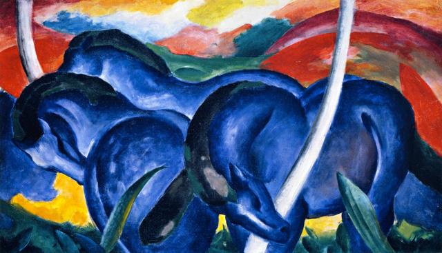 Franz Marc - The large blue horses