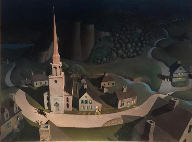 Grant Wood - The midnight ride of Paul Revere