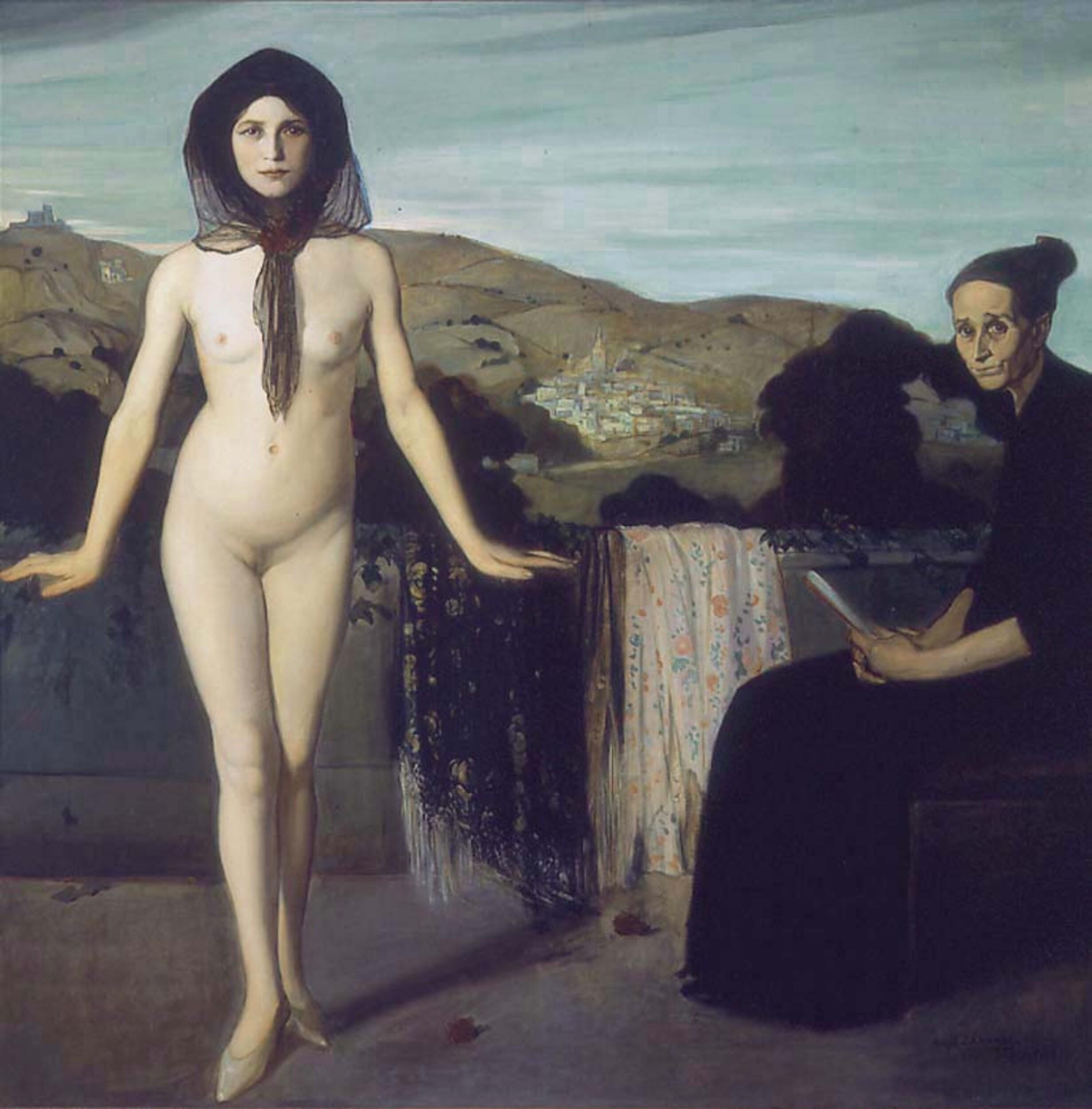 Ángel Zárraga - The nude ballerina