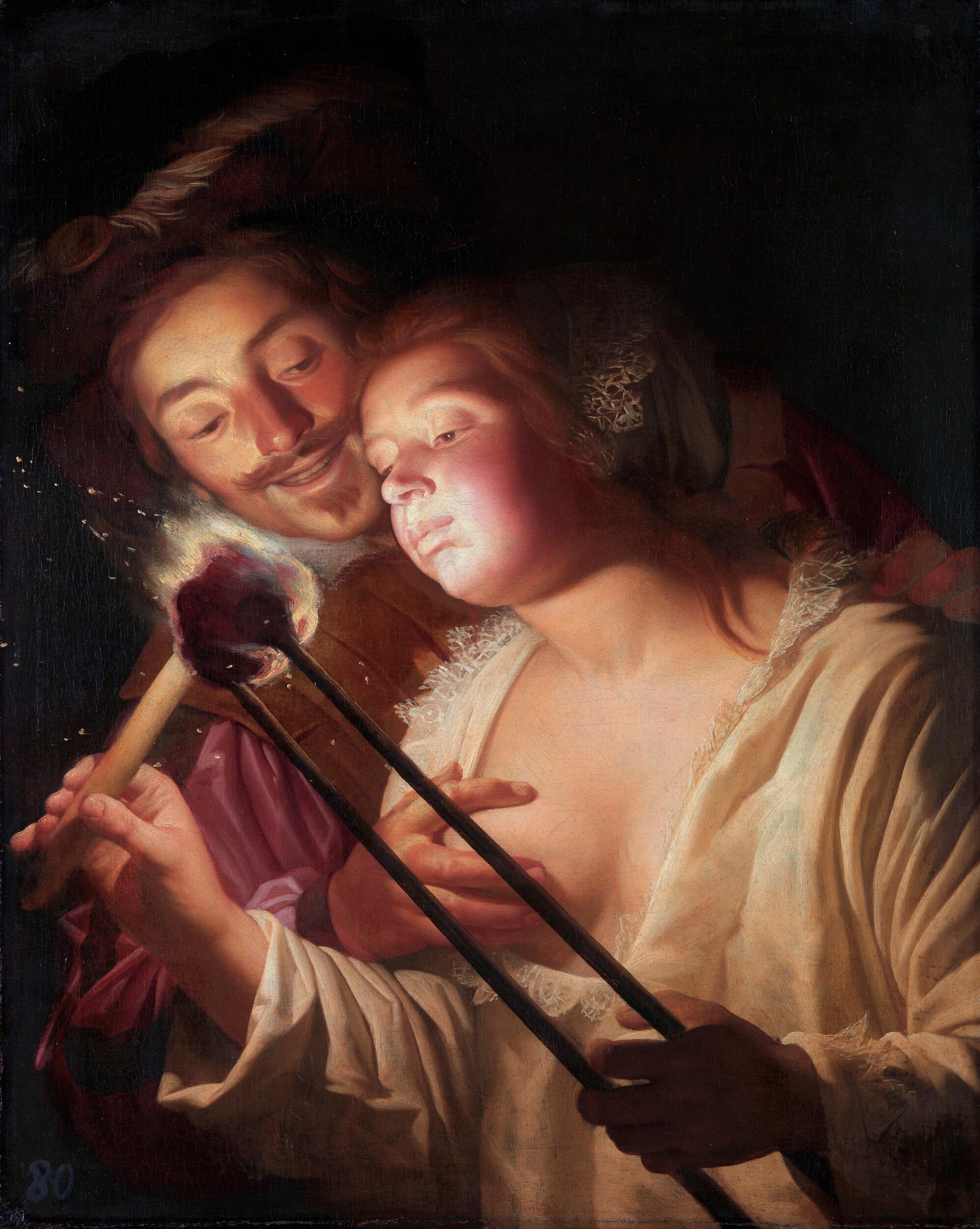 Gerard van Honthorst - The soldier and the girl