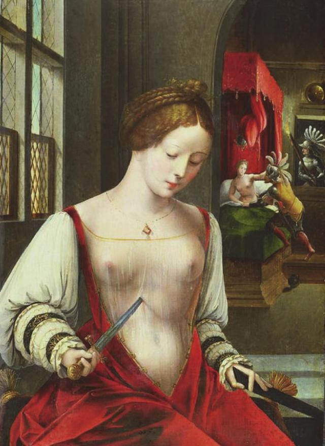 Ambrosius Benson - The suicide of Lucrece