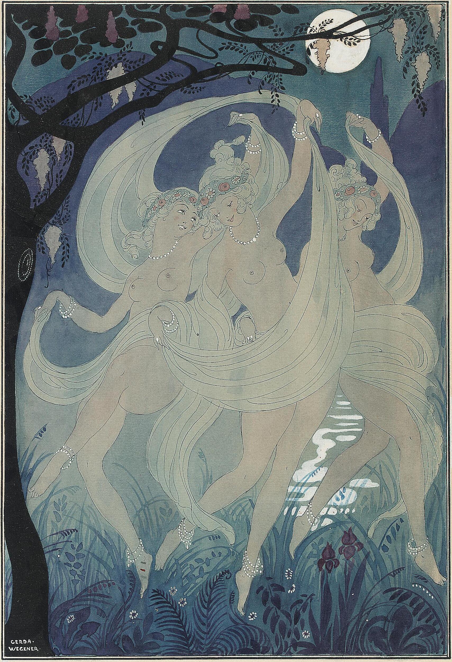 Gerda Wegener - The three graces